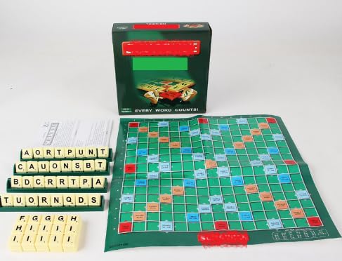Lernspielzeug für Kinder, Rechtschreibung Englisch Spiel Brettspiel, Kreuzworträtsel-Brettspiel für Kinder und Erwachsene, Gesellschaftsspiel, Design kann variieren, für 2-4 Spieler von CYGMRFH