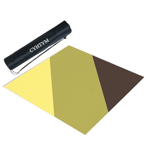 CYHTYM Bunte, gespleißte Mahjong-Matte mit Aufbewahrungstasche, waschbar, rutschfest und geräuschreduzierend(Multi-colored2,60CM/23.6") von CYHTYM