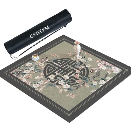 CYHTYM Chinesische Mahjong-Matte mit Aufbewahrungstasche, geeignet für Esstische, Mahjong-Tische(95cm/37.4") von CYHTYM