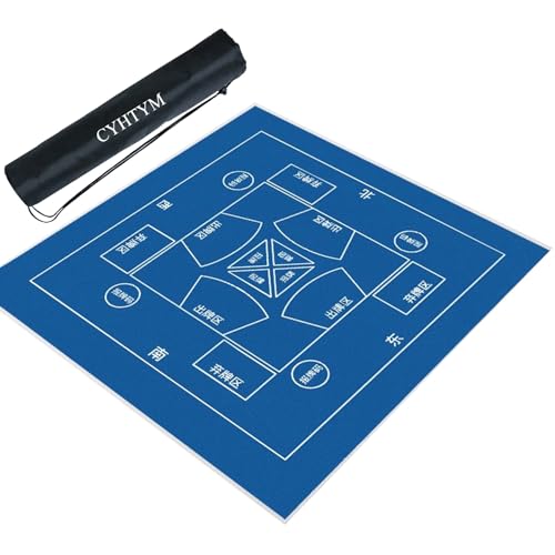 CYHTYM Dickes und weiches Mahjong-Tischset, Mehrzweck-Tischdecke für Desktop-Spiele(140cm/55.1") von CYHTYM