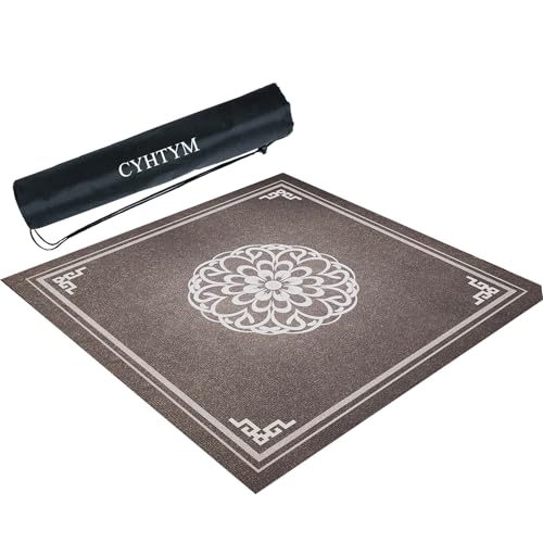 CYHTYM Große, verdickte, geräuschreduzierende Mahjong-Matte, rutschfeste Tischmatte im chinesischen Stil, kann zugeschnitten Werden(Gray2,85cm/33.4") von CYHTYM