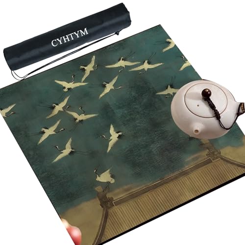 CYHTYM Große, verdickte, geräuschreduzierende Mahjong-Matte, wasserabsorbierende und wärmeisolierende Tischmatte(120cm/47.2") von CYHTYM