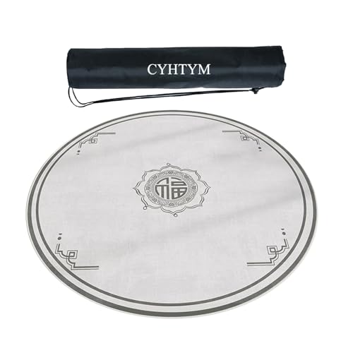 CYHTYM Große, weiche, runde Mahjong-Matte, neues chinesisches Desktop-Schutz-Gamepad(140cm/55.1") von CYHTYM