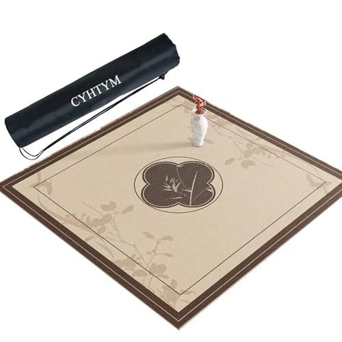 CYHTYM Große Mahjong-Matte mit Gummi-Rückseite, Dicke stumme Mahjong-Tischmatte, Tischmatte(80CM/31.5") von CYHTYM