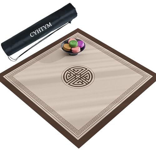 CYHTYM Große quadratische Mahjong-Matte, rutschfeste Tischmatte im neuen chinesischen Stil(100CM/39.3") von CYHTYM