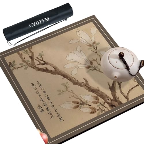 CYHTYM Kreative chinesische quadratische Mahjong-Matte, große rutschfeste Tischmatte aus Gummi(100CM/39.3") von CYHTYM