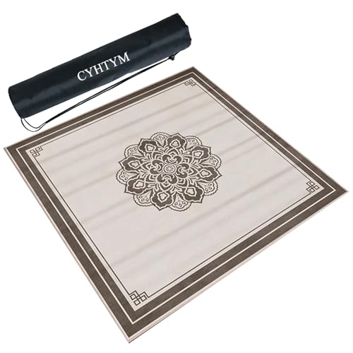 CYHTYM Mahjong-Matte zur Geräuschreduzierung und Schalldämmung, waschbare Spieltischmatte(Gray2,60CM/23.6") von CYHTYM
