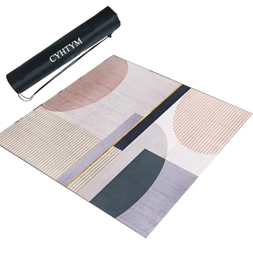 CYHTYM Quadratische, weiche Mahjong-Matte, Anti-Rutsch-Pad aus Gummi, geräuschreduzierende Tischmatte(90CM/35.4") von CYHTYM