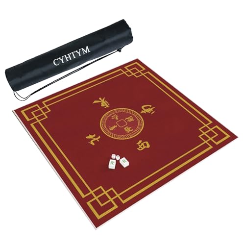 CYHTYM Verdickte große Mahjong-Matte, geeignet für Schutz des Schreibtischs und für Spielen(90CM/35.4") von CYHTYM