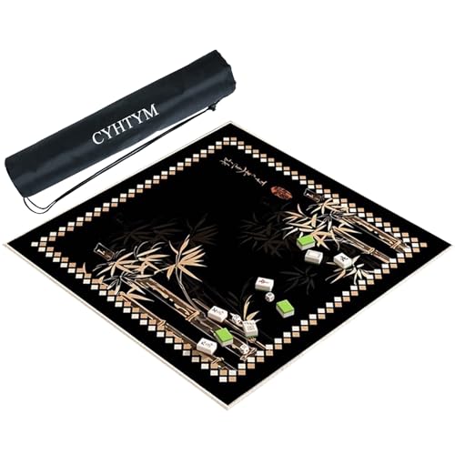 CYHTYM Verdickte große quadratische Mahjong-Tischmatte, Schreibtischschutz und Gaming(85cm/33.4") von CYHTYM