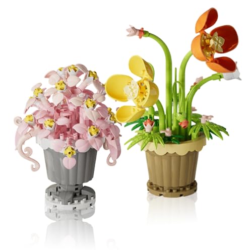 CYIOU 2 PCS Mini Blumen Sukkulenten Bausteine Botanisches Set Topf Pflanze Blume Botanische Simulation Topf Pflanze Partikel Blume Botanische Ziegel Spielzeug CYIOU 2 PCS Mini Blumen Sukkulenten Bausteine Botanisches Set Topf Pflanze Blume Botanische Simulation Topf Pflanze Partikel Blume Botanische Ziegel Spielzeug von CYIOU