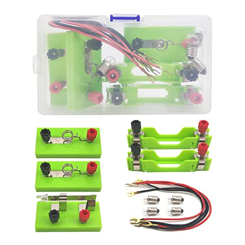 CYIOU Elektro Baukasten Elektro Experiment Elektrizitat Schaltkasten Glühbirne Schalter Leitende Linie Wissenschafts Lern Set Bauschaltungen Basic Circuit Learning Kit für Kinder CYIOU Elektro Baukasten Elektro Experiment Elektrizitat Schaltkasten Glühbirne Schalter Leitende Linie Wissenschafts Lern Set Bauschaltungen Basic Circuit Learning Kit für Kinder von CYIOU