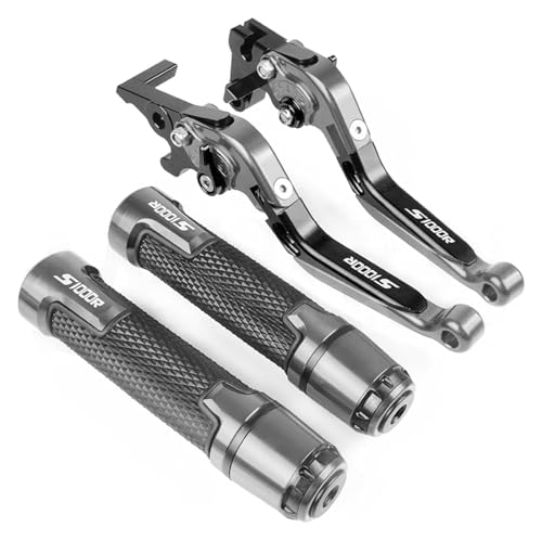 Kupplungsbremshebel, für S1000R S 1000 R 2015-2016 Motorrad verlängerbare Bremskupplungshebel Lenker Handgriffe Enden Kupplungsbremshebel Set(19)(15) von CYLCLNB