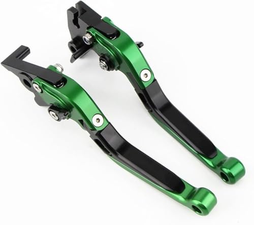 Kupplungsbremshebel Motorrad Trommelbremsen Motorrad CNC Aluminium Bremsen Kupplungshebel Griff Zubehör für Kawasaki for NINJA650 2014 Lagerhebel, Motorradbremskupplung(grün) von CYLCLNB
