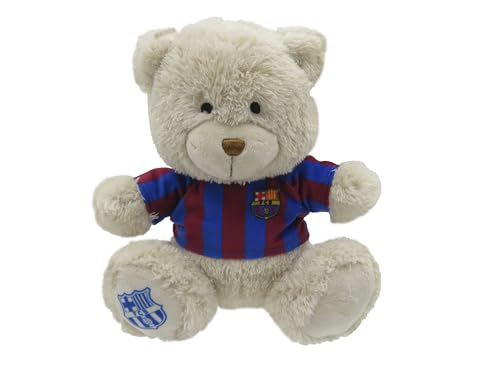 CyP Brands- FC Barcelona, Teddybär, Plüsch, 20 cm, Spielzeug, Bär mit T-Shirt, Fußball, Beige, offizielles Produkt CyP Brands- FC Barcelona, Teddybär, Plüsch, 20 cm, Spielzeug, Bär mit T-Shirt, Fußball, Beige, offizielles Produkt von CYPBRANDS