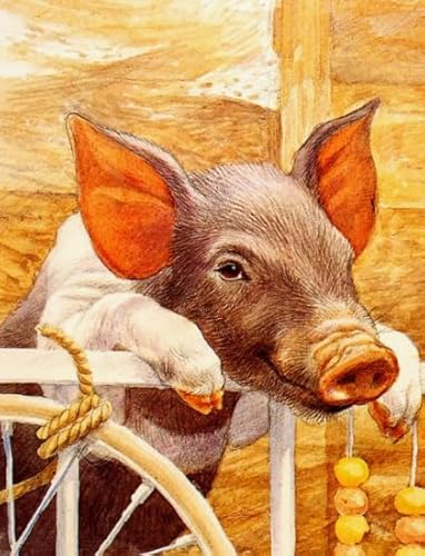 1000 Stück - Abstract Pigs Pig Art Painting Illustrations - Poster - Colourful Puzzle - Ältere Menschen Gedächtnis Kognitionsspiele - Erwachsene Challenge Spiele Xw3Ap von CYQFEZ