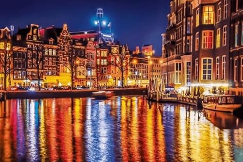 1000 Teile,Amsterdams Landscapes,Jigsaw Puzzle,Adult Family Memory Spiels for The Elderly Lehrreich Stationery Art Poster CYQFEZ MS318HD von CYQFEZ