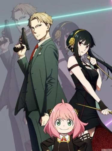 1000 Teile,Japanese Animes Familys Poster,Buntes Puzzle,Lernspielzeug Für Kinder,Gedächtnis Kognition Spiel,Puzzles Für Erwachsene Kq194Zp von CYQFEZ