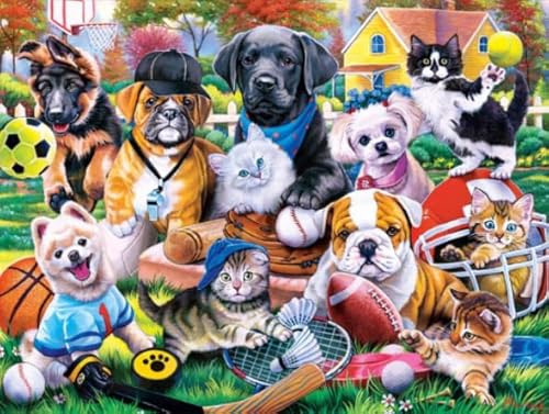 1000 Teile Puzzle - Animal Dogs Oil Painting - Wand Kunst Dekoration - Für Erwachsene Personalisiert Herausforderung Spielzeug - Familie Spaß Herausforderung Spielzeug Gifts Sq167Zy CYQFEZ von CYQFEZ
