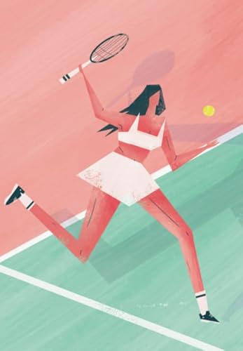 1000 Teile Puzzle - Tennis Illustrations Poster - Für Heim-Dekoration - Ältere Menschen Gedächtnis Kognition Spiele Gifts Sq46Zy CYQFEZ von CYQFEZ