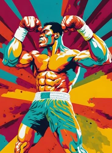 1000 Teile Puzzles，Boxings Muhammads Art Pictures,Buntes Unregelmäßiges Puzzle,Erwachsene Spaß Herausforderung Spielzeug Gifts Sq60Zy CYQFEZ von CYQFEZ
