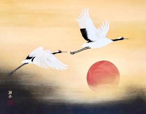 1000 Teile Puzzles - Chinese Gongbi Painting Cranes - Für Wand Kunst Dekoration - Erwachsene Challenge Game - Ältere Menschen Gedächtnis Kognition Spiele Gifts Sq153Zy CYQFEZ von CYQFEZ