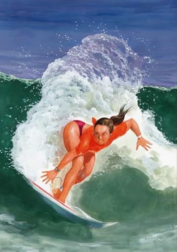 1000 Teile Puzzles - Surferss Girlss Art Painting - Für Erwachsene Challenge Game - Wand Kunst Dekoration - Familie Stressabbau Spiele Gifts Sq235Zy CYQFEZ von CYQFEZ