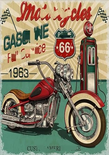 Ältere Menschen Gedächtnis Kognition Spiele - Puzzle 1000 Teile - Retro Motoss Racings Poster - Buntes Unregelmäßiges Puzzle - Familie Spaß Herausforderung Spielzeug Gifts Sq222Zy CYQFEZ von CYQFEZ