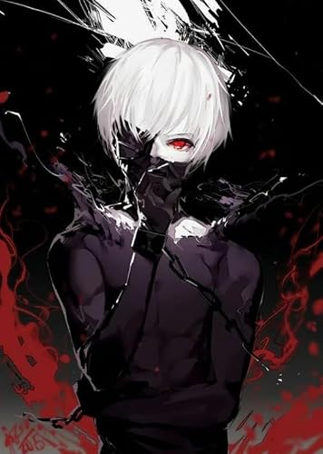 CYQFEZ 000 Pieces Puzzle ，Bunt Irregular Puzzle ，Japanese Animes Tokyos Ghouls Ken Kaneki Posters ， Personalisiertes Kinder Spielzeug Für Erwachsene,Yz322Wz von CYQFEZ