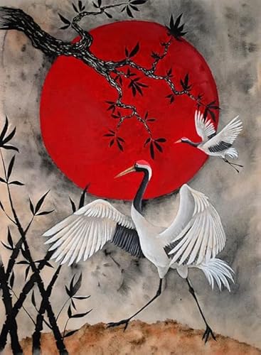 CYQFEZ 1000 Stück Puzzle, Japanese Cranes Picture ，Bunt Puzzle,Familienspaß-Heraus for Derungs Spielzeug ，Adult Personalisiertes Challenge-Spielzeug,Yz471Wz von CYQFEZ