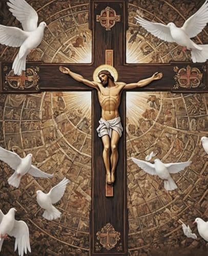 CYQFEZ 1000 Stück Puzzle, Jesus Oil Painting ，Elderly Gedächtnis- Und Wahrnehmungs Spiele,Familienspaß-Heraus for Derungs Spielzeug,Yz412Wz von CYQFEZ