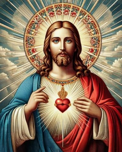 CYQFEZ 1000 Stück Puzzle,Jesus Oil Painting ，Adult Personalisiertes Challenge-Spielzeug Gifts,Elderly Gedächtnis- Und Wahrnehmungs Spiele,Yz446Wz von CYQFEZ