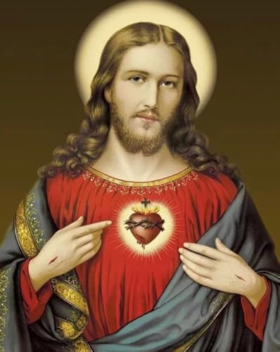 CYQFEZ 1000 Stück Puzzle,Jesus Oil Painting ，Adult Personalisiertes Challenge-Spielzeug Gifts,Elderly Gedächtnis- Und Wahrnehmungs Spiele,Yz447Wz von CYQFEZ