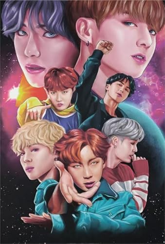 CYQFEZ 1000 Stück Puzzle,Korea Boyband Bang Posters ，Bunt, Spiele Zur Stressreduzierung Für Die Ganze Familie,Personalised Adult Puzzle Toy,Yz463Wz von CYQFEZ