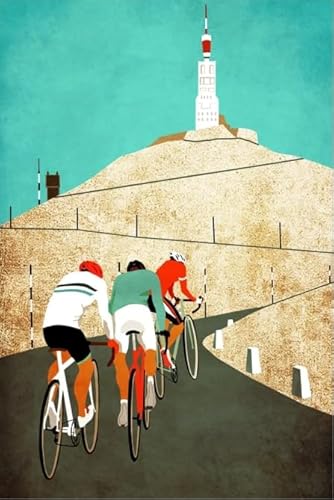 CYQFEZ 1000 Stück Puzzle ， Cyclings Tours De Francess Poster,Für Stressabbau-Spiel Für Erwachsene, Kunstbild ，Familie Stressabbau Spiele Ky194Zp von CYQFEZ