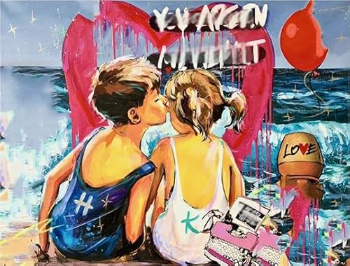 CYQFEZ 1000 Stück Puzzle ，Banksyss Street Art Graffiti,Buntes Unregelmäßiges Puzzle,Für Personalisiertes Spielzeug Für Erwachsene,Familie Spaß Herausforderung Spielzeug Ky59Zp von CYQFEZ