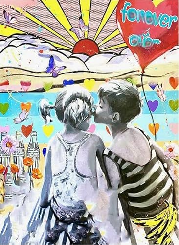 CYQFEZ 1000 Stück Puzzle ，Banksyss Street Art Graffiti,Buntes Unregelmäßiges Puzzle,Für Personalisiertes Spielzeug Für Erwachsene,Familie Spaß Herausforderung Spielzeug Ky60Zp von CYQFEZ