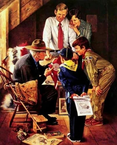 CYQFEZ 1000 Stück Puzzle ，Fun Puzzle ，Normans Rockwells Posters Art Oil Painting ，Stressabbau-Spiele Für Die Familie,Heraus for Derungs Spielzeug Für Erwachsene Gifts,Yz160Wz von CYQFEZ