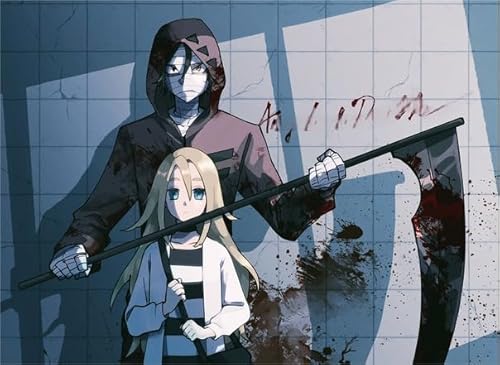 CYQFEZ 1000 Stück Puzzle ，Japanische Animes Angelss of Deaths ， Personalisiertes Puzzle Spielzeug Für Erwachsene Gifts ，Spaß Für Erwachsene Herausforderung Spielzeug Ky50Zp von CYQFEZ