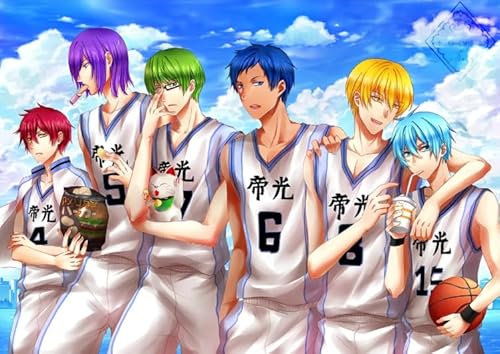 CYQFEZ 1000 Stück Puzzle ，Japanische Animes Kuroko's Basketball ，Für Lernspielzeug Für Kinder ， Erwachsene Herausforderung Spiel Gifts Ky182Zp von CYQFEZ