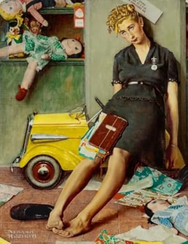 CYQFEZ 1000 Stück Puzzle ，Normans Rockwells Art Oil Painting,Für Erwachsene Herausforderung Spiel ， Difficult Irregular Puzzle Pieces,Raum Dekoration Ky158Zp von CYQFEZ