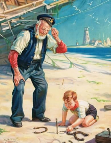 CYQFEZ 1000 Stück Puzzle ，Vintage Childhoods Oil Painting,Colour Puzzle ，Für Personalisiertes Spielzeug Für Erwachsene Ky351Zp von CYQFEZ