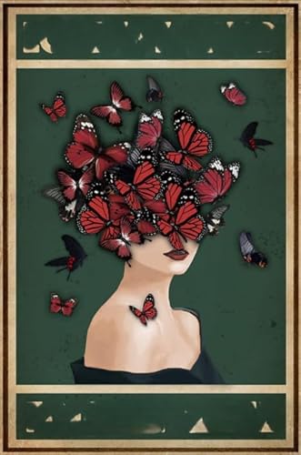 CYQFEZ 1000 Stück Puzzle - Butterflys and Womans Retro Poster - Für Puzzle Spielzeug Zum Stressabbau Für Erwachsene Und Familien - Wand Kunst Dekoration Ky17Zp CYQFEZ 1000 Stück Puzzle - Butterflys and Womans Retro Poster - Für Puzzle Spielzeug Zum Stressabbau Für Erwachsene Und Familien - Wand Kunst Dekoration Ky17Zp von CYQFEZ