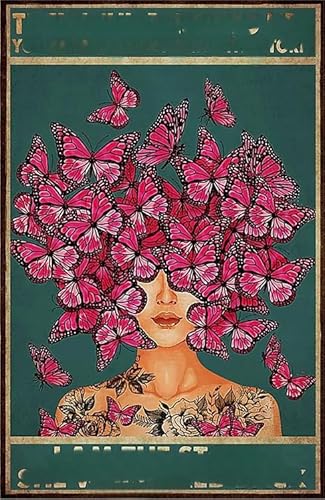 CYQFEZ 1000 Stück Puzzle - Butterflys and Womans Retro Poster - Für Puzzle Spielzeug Zum Stressabbau Für Erwachsene Und Familien - Wand Kunst Dekoration Ky18Zp CYQFEZ 1000 Stück Puzzle - Butterflys and Womans Retro Poster - Für Puzzle Spielzeug Zum Stressabbau Für Erwachsene Und Familien - Wand Kunst Dekoration Ky18Zp von CYQFEZ