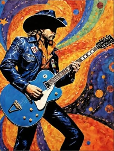 CYQFEZ 1000 Stück Puzzle - Für Erwachsene Herausforderung Spiel - Singers Stevies Vaughans Guitarist Poster Art - Ältere Menschen Gedächtnis Erkenntnis Spiele Ky94Zp von CYQFEZ