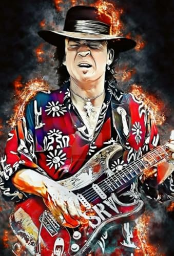 CYQFEZ 1000 Stück Puzzle - Für Erwachsene Herausforderung Spiel - Singers Stevies Vaughans Guitarist Poster Art - Ältere Menschen Gedächtnis Erkenntnis Spiele Ky96Zp von CYQFEZ