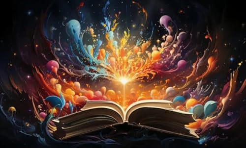 CYQFEZ 1000 Stück Puzzle - Für Personalisiertes Spielzeug Für Erwachsene - Grimoires Abstract Kunst Bilder - Buntes Unregelmäßiges Puzzle - Raum Dekoration Ky115Zp von CYQFEZ