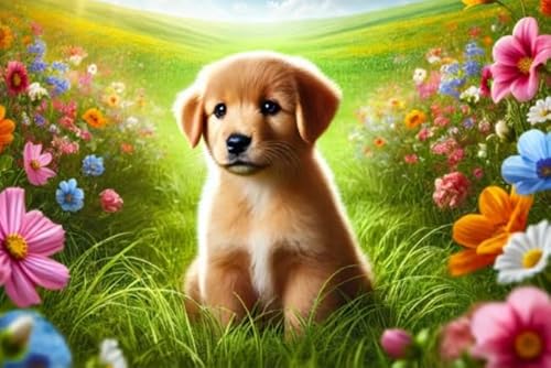 CYQFEZ 1000 Stück Puzzle - Goldens Retrievers Dog Painting,Für Ältere Menschen Gedächtnis Erkenntnis Spiele - Spaß Für Erwachsene Herausforderung Spielzeug Ky230Zp CYQFEZ 1000 Stück Puzzle - Goldens Retrievers Dog Painting,Für Ältere Menschen Gedächtnis Erkenntnis Spiele - Spaß Für Erwachsene Herausforderung Spielzeug Ky230Zp von CYQFEZ