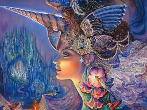 CYQFEZ 1000 Stück Puzzle - Josephines Abstract Art Painting - Für Familien Spaß Schwierig Herausforderung Spielzeugs - Raum Dekoration Ky169Zp von CYQFEZ