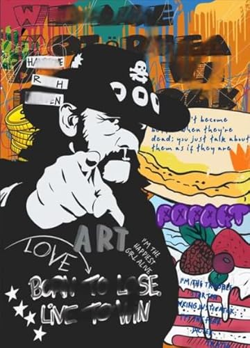 CYQFEZ 1000 Stück Puzzle - Street Art Graffiti Painting - Für Personalisiertes Spielzeug Für Erwachsene Posters - Buntes Unregelmäßiges Puzzle Ky241Zp von CYQFEZ